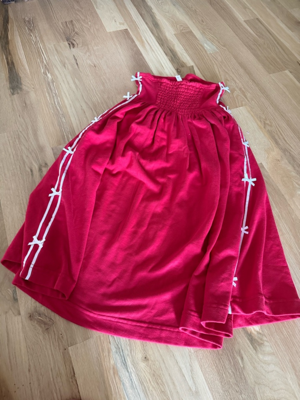 ANTHRO Daily Practice Strapless Side Bow Midi Dress XS - Picture 7 of 7